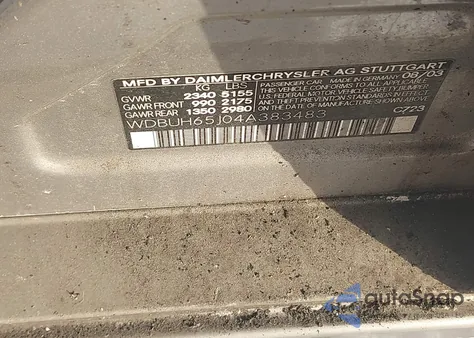 2004 Mercedes-Benz E 320 z USA, uszkodzony, nr VIN WDBUH65J04A383483